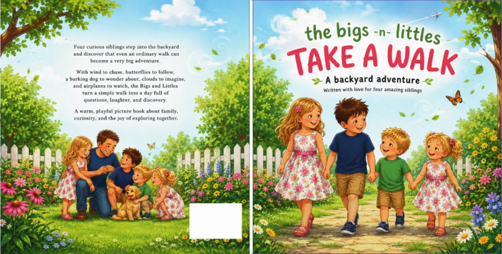 Full cover for THE BIGS -N- LITTLES Take a Walk.